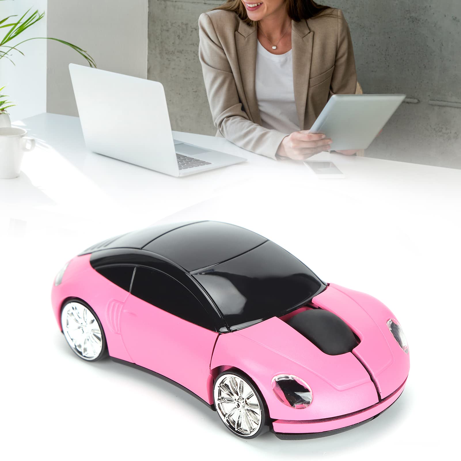 2.4G Mouse Car Mouse, Mouse Car Shape Ergonomic Optical Cordless Mice With Usb Receiver Mause For Pc Office Laptops, Gifts For K